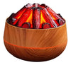 Difusor De Aromas Y Humidificador Fogata Con Luz Led Marrón Claro